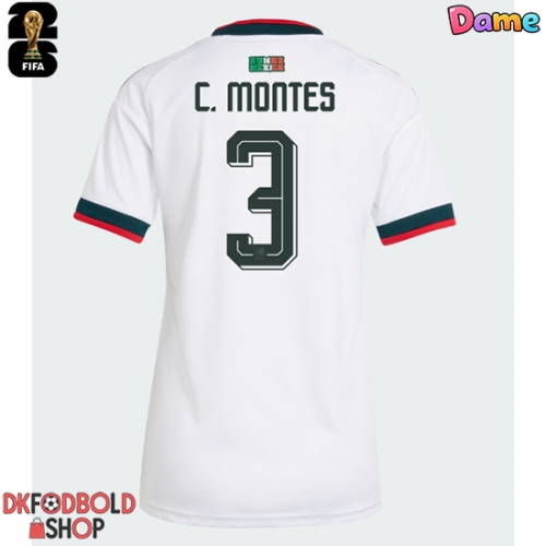 Mexico Cesar Montes #3 Udebanetrøje Dame VM 2026 Kort ærmer
